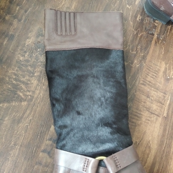 Lucky Brand womens tall brown faux fur boots 8.5 - Picture 5 of 9